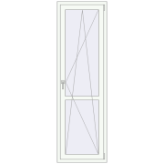 REHAU Euro 60 670x2170 мм Білий (RAL 9016) з двох сторін