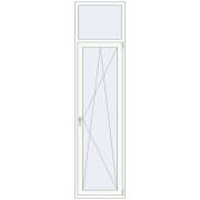 REHAU Euro 60 700x2700 мм Білий (RAL 9016) з двох сторін