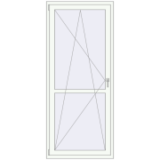 REHAU Euro 60 900x2100 мм Білий (RAL 9016) з двох сторін