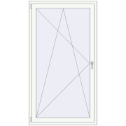 REHAU Euro 60 1050x1900 мм Білий (RAL 9016) з двох сторін REHAU Euro 60 1050x1900 мм Білий (RAL 9016) з двох сторін