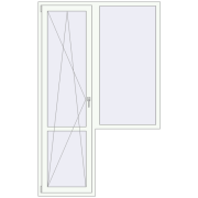 REHAU SYNEGO MD 1450x2310 мм Білий (RAL 9016) з двох сторін