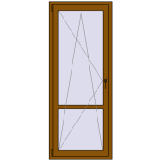 REHAU Euro 70 770x1940 мм GOLDEN OAK з двох сторін