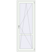 REHAU Euro 60 730x2050 мм Білий (RAL 9016) з двох сторін