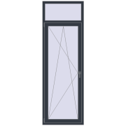 REHAU Euro 70 800x2400 мм ANTHRACITE_GREY_STRUKTURAL з двох сторін