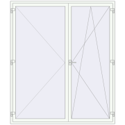 REHAU Euro 70 2020x2370 мм ANTHRACITE_GREY_STRUKTURAL ззовні REHAU Euro 70 2020x2370 мм ANTHRACITE_GREY_STRUKTURAL ззовні