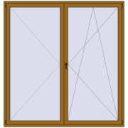 REHAU Euro 70 2200x2300 мм LIGHT_OAK з двох сторін REHAU Euro 70 2200x2300 мм LIGHT_OAK з двох сторін