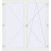 REHAU SYNEGO MD 2100x2300 мм Білий (RAL 9016) з двох сторін