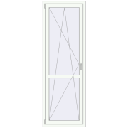 REHAU Euro 60 750x2200 мм Білий (RAL 9016) з двох сторін