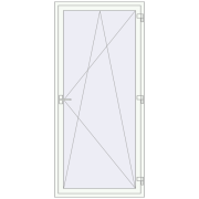 REHAU Euro 60 1000x2180 мм Білий (RAL 9016) з двох сторін