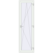 REHAU Euro 70 680x2380 мм Білий (RAL 9016) з двох сторін