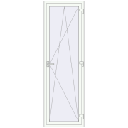 REHAU Euro 70 750x2350 мм Білий (RAL 9016) з двох сторін REHAU Euro 70 750x2350 мм Білий (RAL 9016) з двох сторін