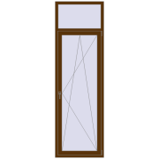 REHAU Euro 60 800x2570 мм WALNUT з двох сторін