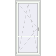 REHAU Euro 60 930x2030 мм Білий (RAL 9016) з двох сторін REHAU Euro 60 930x2030 мм Білий (RAL 9016) з двох сторін