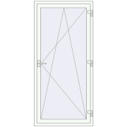 REHAU Euro 60 850x1850 мм Білий (RAL 9016) з двох сторін