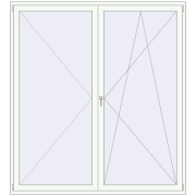 REHAU SYNEGO MD 2100x2300 мм Білий (RAL 9016) з двох сторін REHAU SYNEGO MD 2100x2300 мм Білий (RAL 9016) з двох сторін