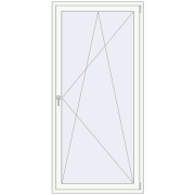 REHAU Euro 70 1060x2220 мм Білий (RAL 9016) з двох сторін