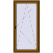 REHAU Euro 60 1000x2000 мм GOLDEN OAK з двох сторін