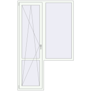 REHAU SYNEGO MD 1450x2310 мм Білий (RAL 9016) з двох сторін REHAU SYNEGO MD 1450x2310 мм Білий (RAL 9016) з двох сторін