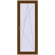 REHAU Euro 60 800x2100 мм WALNUT з двох сторін