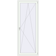 REHAU Euro 60 900x2400 мм Білий (RAL 9016) з двох сторін