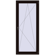 REHAU Euro 70 900x2100 мм BLACK_BROWN з двох сторін