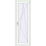 REHAU Euro 60 600x1800 мм Білий (RAL 9016) з двох сторін