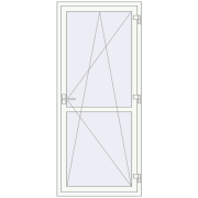 REHAU Euro 70 880x2028 мм Білий (RAL 9016) з двох сторін
