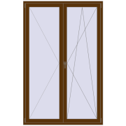 Балконні двері 1480x2300 мм REHAU Euro 70