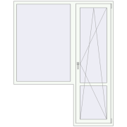 REHAU Euro 60 1680x2100 мм Білий (RAL 9016) з двох сторін