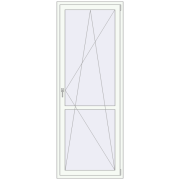 REHAU Euro 60 900x2400 мм Білий (RAL 9016) з двох сторін