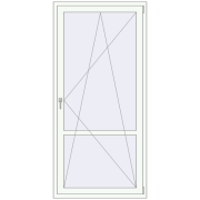 REHAU Euro 60 1000x2100 мм Білий (RAL 9016) з двох сторін
