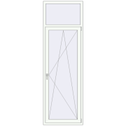 Балконні двері 800x2500 мм REHAU SYNEGO MD ANTHRACITE_GREY_STRUKTURAL ззовні