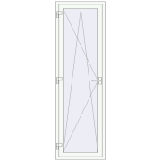 REHAU Euro 60 700x2250 мм Білий (RAL 9016) з двох сторін REHAU Euro 60 700x2250 мм Білий (RAL 9016) з двох сторін