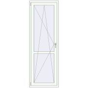 REHAU Euro 70 730x2161 мм Білий (RAL 9016) з двох сторін