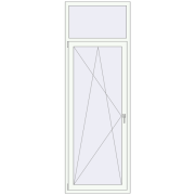 Балконні двері 850x2500 мм REHAU Euro 70