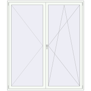 REHAU SYNEGO MD 2060x2400 мм Білий (RAL 9016) з двох сторін