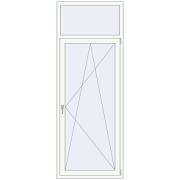 REHAU Euro 70 900x2400 мм Білий (RAL 9016) з двох сторін