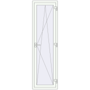 REHAU Euro 70 630x2100 мм Білий (RAL 9016) з двох сторін REHAU Euro 70 630x2100 мм Білий (RAL 9016) з двох сторін