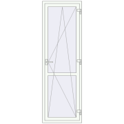 REHAU Euro 60 710x2190 мм Білий (RAL 9016) з двох сторін REHAU Euro 60 710x2190 мм Білий (RAL 9016) з двох сторін