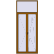 REHAU Euro 70 1200x3000 мм GOLDEN OAK з двох сторін