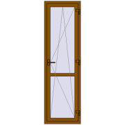 REHAU Euro 60 630x2130 мм GOLDEN OAK з двох сторін