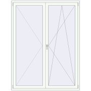 Балконні двері 1700x2200 мм REHAU Euro 70