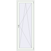 REHAU Euro 70 760x2170 мм Білий (RAL 9016) з двох сторін