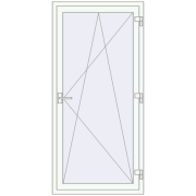 REHAU Euro 60 870x1830 мм Білий (RAL 9016) з двох сторін