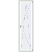 REHAU Euro 70 730x2380 мм Білий (RAL 9016) з двох сторін