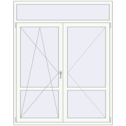 REHAU SYNEGO MD 1600x2000 мм Білий (RAL 9016) з двох сторін REHAU SYNEGO MD 1600x2000 мм Білий (RAL 9016) з двох сторін