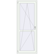 REHAU Euro 60 800x2100 мм Білий (RAL 9016) з двох сторін REHAU Euro 60 800x2100 мм Білий (RAL 9016) з двох сторін