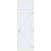 REHAU SYNEGO 900x2800 мм Білий (RAL 9016) з двох сторін