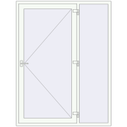 REHAU Euro-Design 60 1600x2100 мм Білий (RAL 9016) з двох сторін