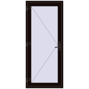 REHAU SYNEGO 900x2100 мм BLACK_BROWN ззовні